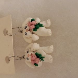 Bunny earrings for adults or teens